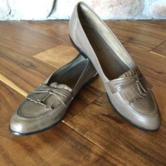 Vintage Jamie Made in Brazil Leather Loafers Woman’s size 7.5 - Picture 1 of 1